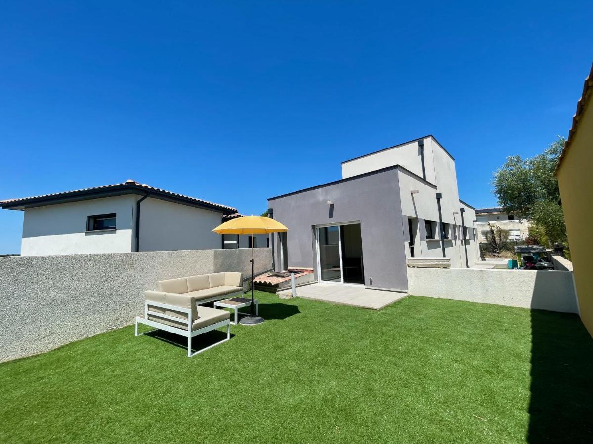 Appartement Souplex Jardin Proche Autoroute, Plages Et Attractions, Wifi - Tv, Calme Bessan Extérieur photo