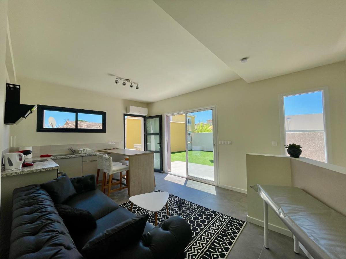 Appartement Souplex Jardin Proche Autoroute, Plages Et Attractions, Wifi - Tv, Calme Bessan Extérieur photo